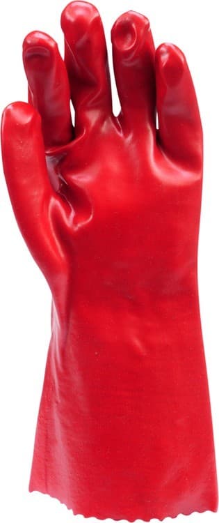 Gummierede handsker /røde/ / 74151 / VOREL