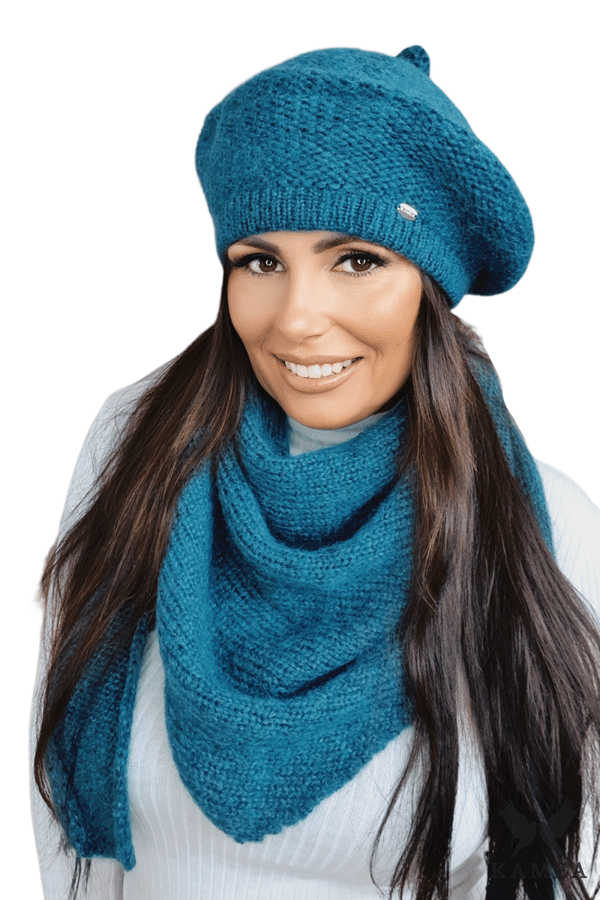 OFELIA - turkis vinterbaret til kvinder, elegant og varm KAMEA baret