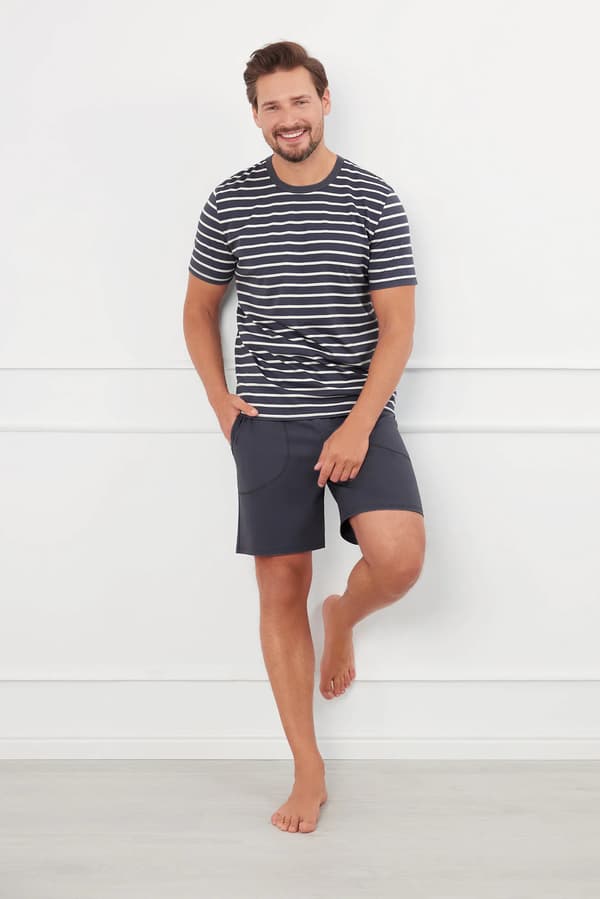 Bert herrpyjamas, korta ärmar, korta byxor M