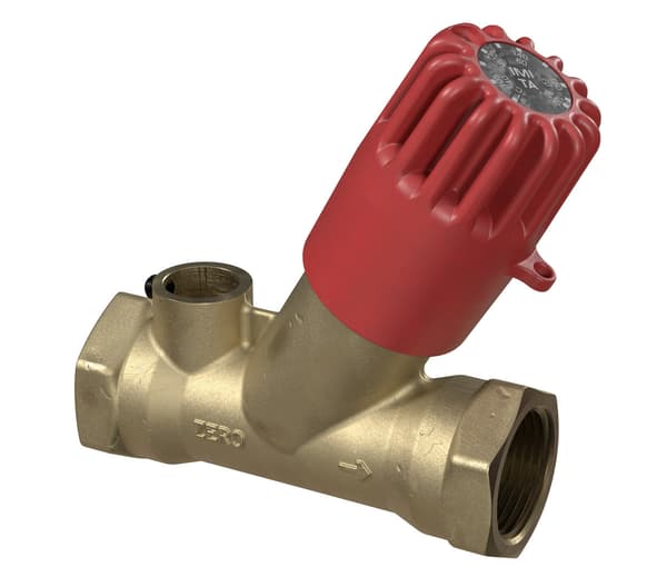 Termostatventil TA-therm zero DN15 för varmvatten utan termometer +55°C