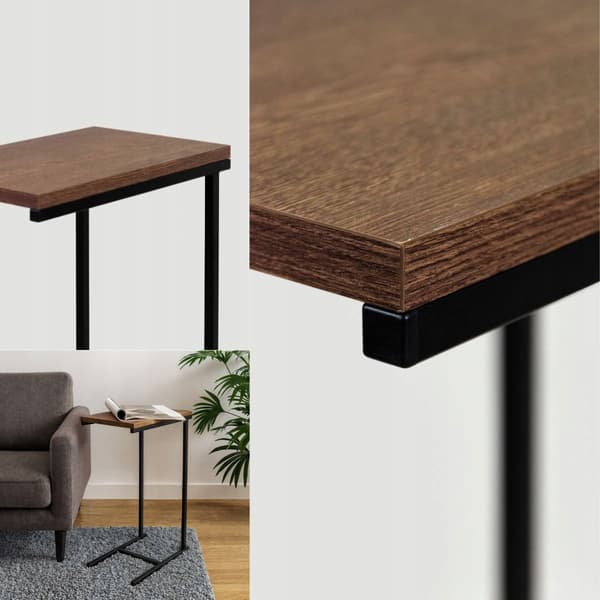 Dit Loft Design sidebord sort mørkt træ Sierra 40x25x60