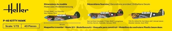 HELL-56266 Startsæt P-40 Kitty Hawk 1:72