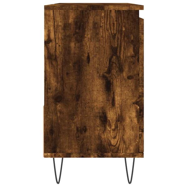vidaXL badeværelsesskab røget eg 65x33x60 cm