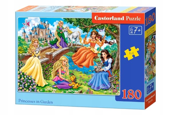 Pussel 180 bitar prinsessor i trädgården