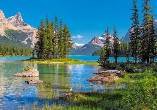 500-bitars pussel. Maligne Lake, Kanada