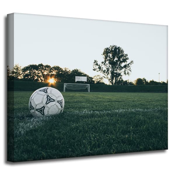 Lærredstryk Ungdomsfodbold 50x40 cm