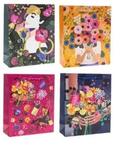 Gavepose 18x23x8cm Blomster MIX