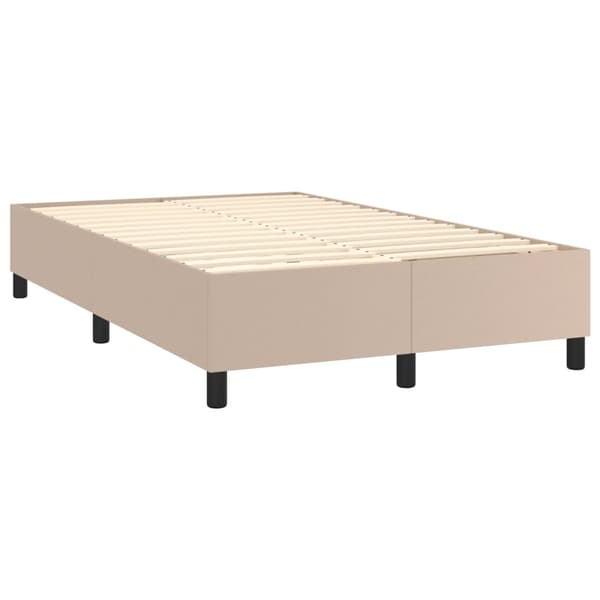 vidaXL Sängram Cappuccino 120x200 cm konstläder