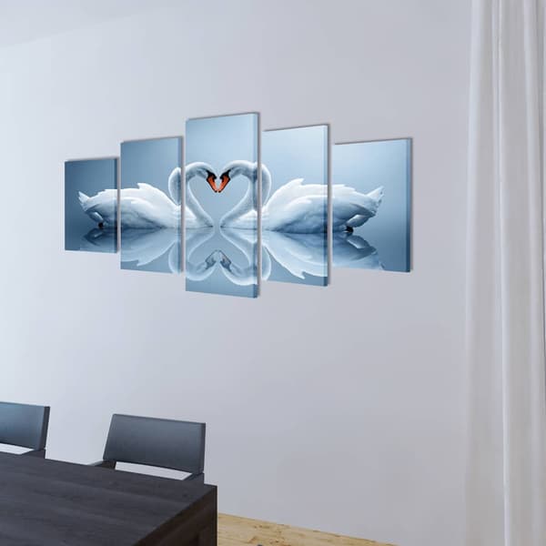 Canvastavlor 200 x 100 cm Svanar