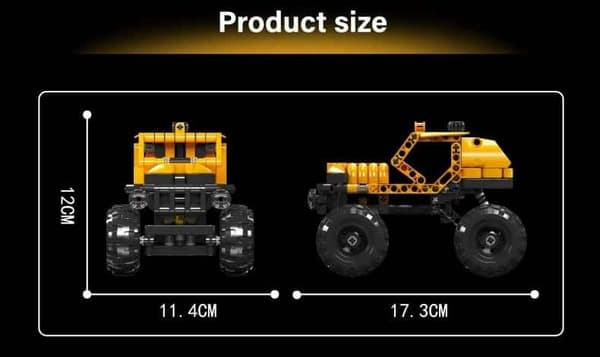 Maastoauto - Palikat Mold King 246 kpl Technic