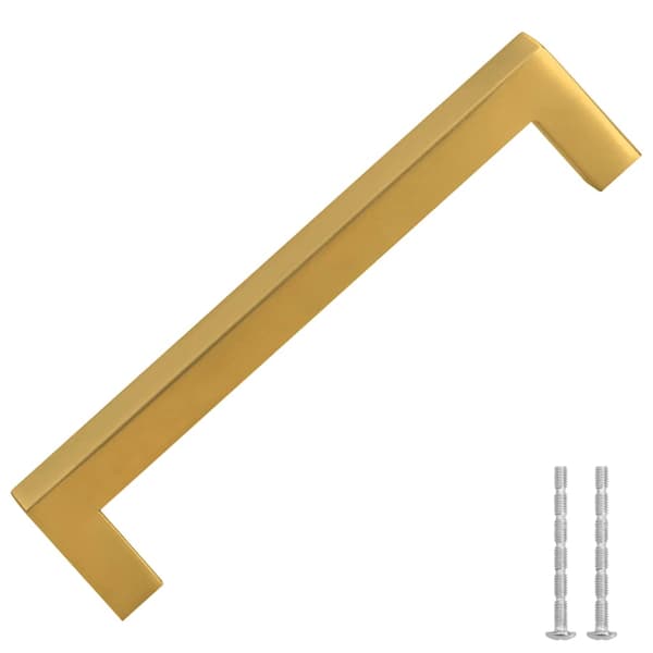 vidaXL skabsgreb, 10 stk., guld, 128 mm, rustfrit stål