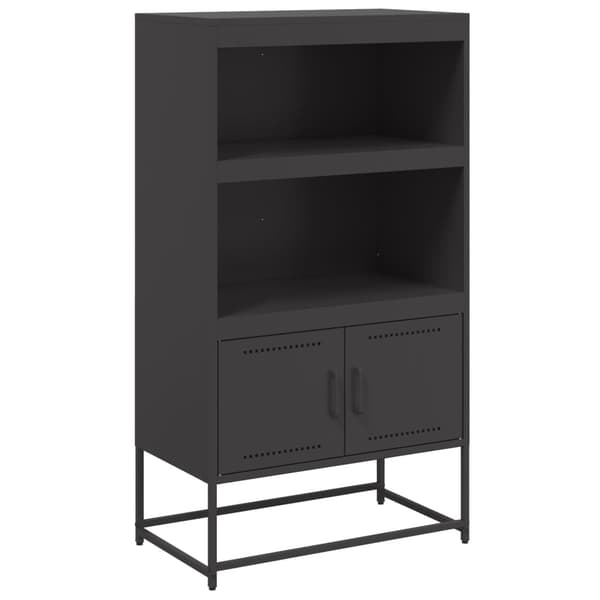 vidaXL skab sort 68,5x38,5x123,5 cm stål