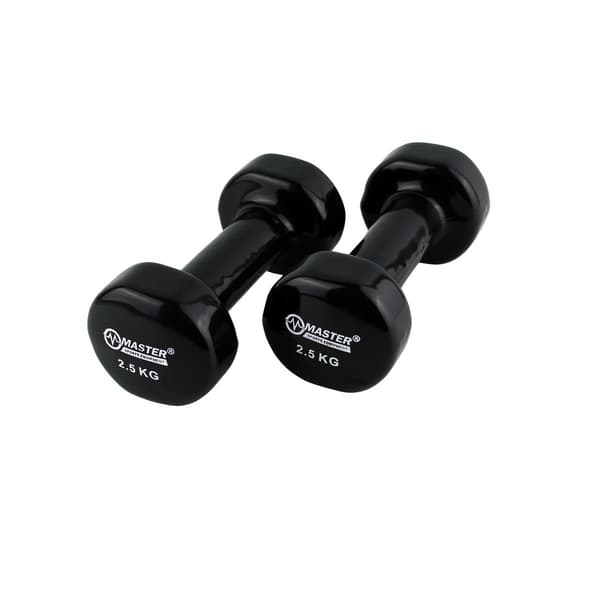 Vinylhantlar 2 x 2,5 kg MASTER