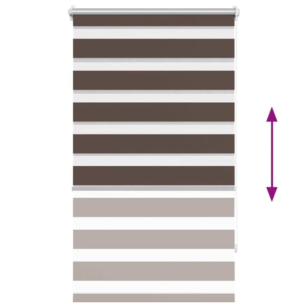 Rullgardin Zebra (70 x 120 cm) Kaffe
