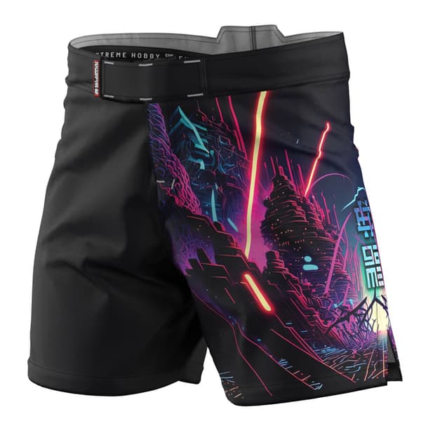 Herre sportsshorts CYBER ANIMALS 3XL SORT
