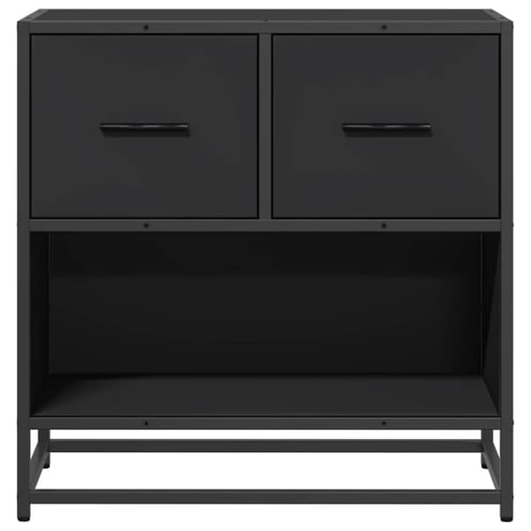 vidaXL sengebord, sort, 60x31x60 cm