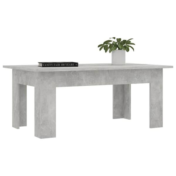 vidaXL sofabord beton grå 100x60x42 cm spånplade