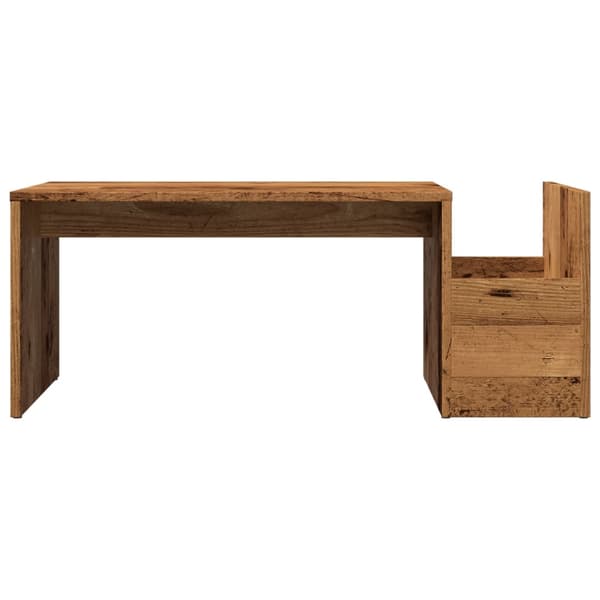 vidaXL Soffbord, Antikträ, 90x45x35 cm