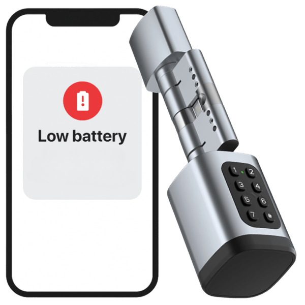 Elektronisk låscylinder V1 TTLock Silver