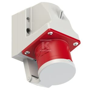 Stik.ODB.Med klap 32A 4P 400V 6H IP44