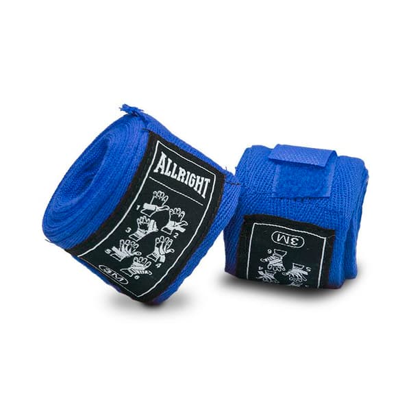 BOXNINGSBANDAGE 3m blå ALLRIGHT mod.4410