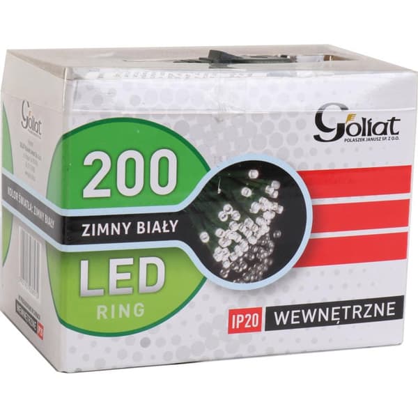 LED-julgransbelysning 200 ljus kallvit inomhus ringformat IP20