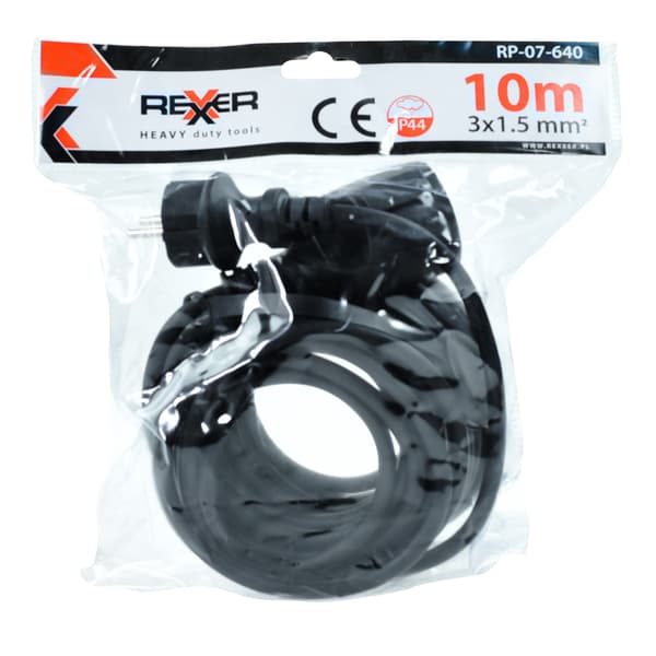 FÖRLÄNGNINGSKABBA 10 M 3X1,5 MM IP44