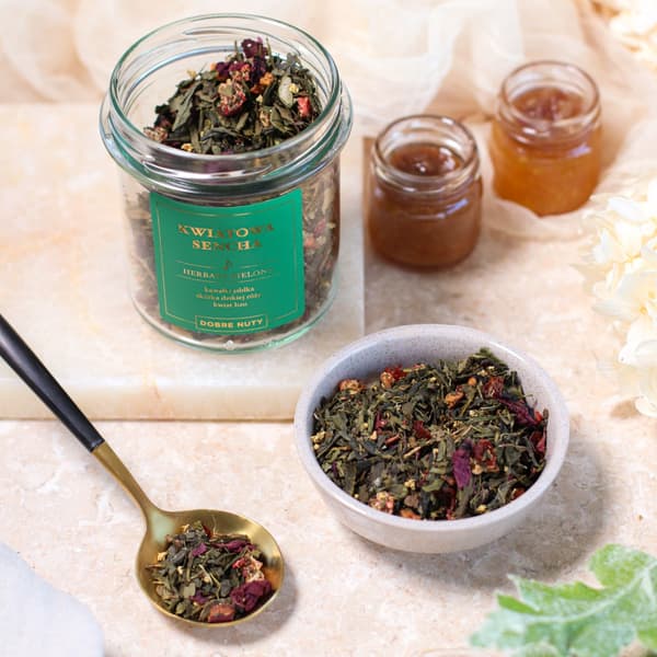 BLOMSTER SENCHA - GRØN TE - GODE NOTER 60G