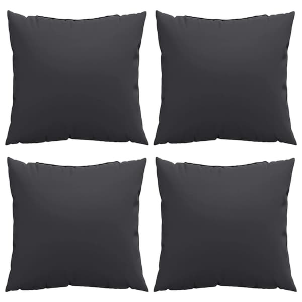 vidaXL sofahynder, 4 stk., sort, 40x40 cm, stof