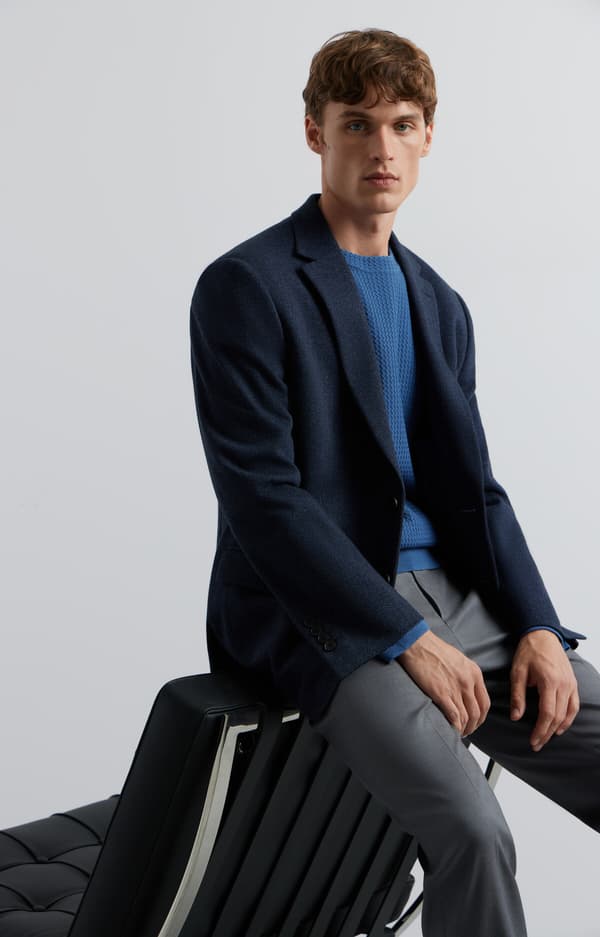Mikromønstret sweater S