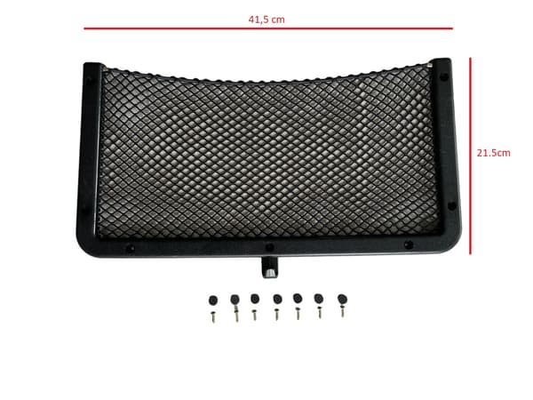 ELASTISK ORGANIZER I NÄTFICKA med väggkrok 41,5 x 21,5