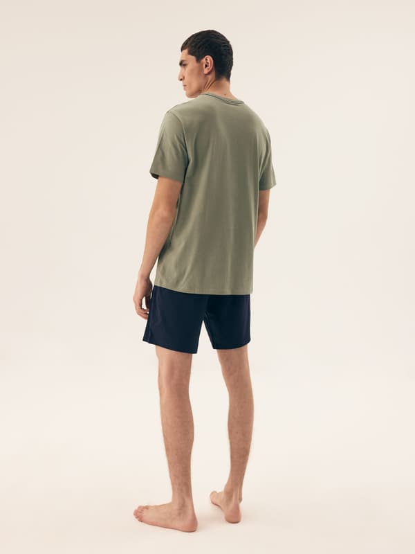 Herrpyjamas Henderson Sleeper | Grön, Marinblå M