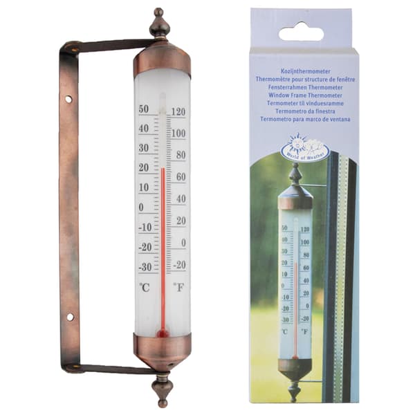 Vindustermometer med roterende hygrometer