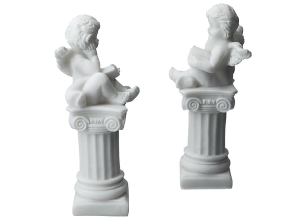 Engel læser en bog - græsk alabaster