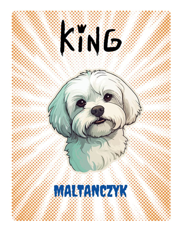 Maltan kuningas -lautanen - 20x28 cm
