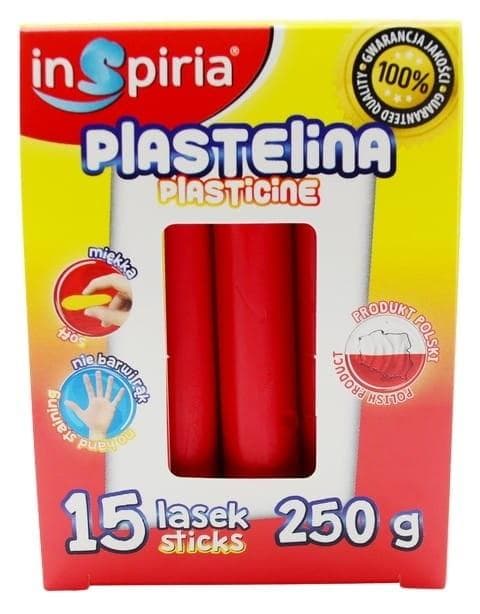 Rød modellervoks 15 pinde 250 g