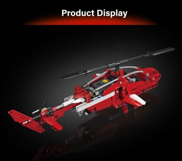 Sparrow Helikopter - Mold King 266 stk. Technic Klodser