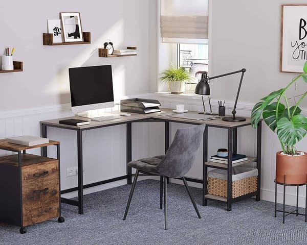 Hjørnecomputerbord 138 cm LOFT