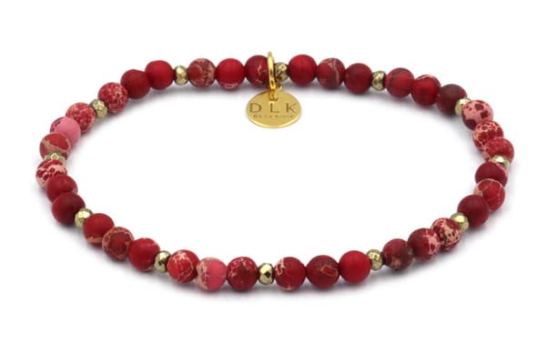 Rød jaspis armbånd