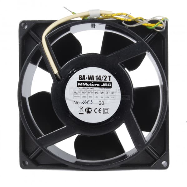 Pejseventilator VA 14/2 Op til +150C
