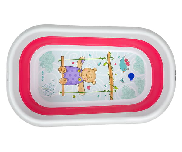 MILLY MALLY Foldbart Badekar Aqua Pink