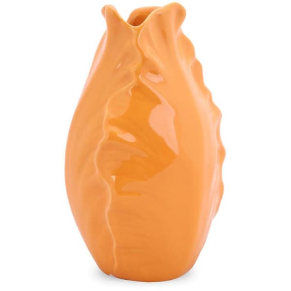 Orange dekorativ vas i blomknoppform