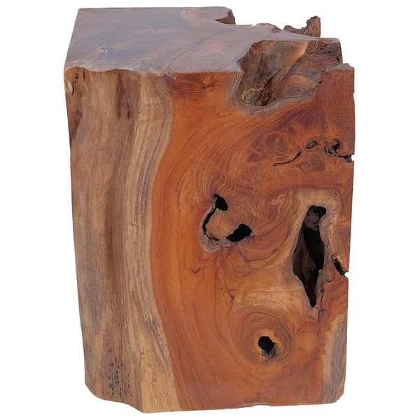 vidaXL Pall massiv teak