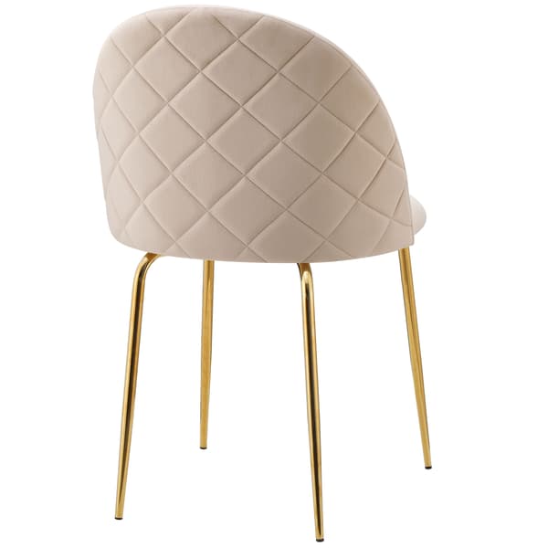 Fargo guldfärgad sammet beige sammetsstol