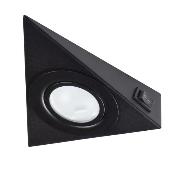 LED-lampe til underskab med afbryder 10W G4, sort Kanlux