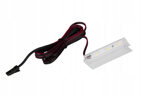 LED PVC-klips til belysning af glashylde, varm farve 2700K