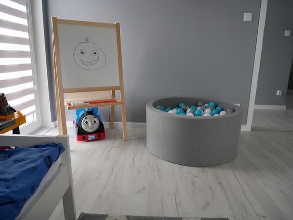 Tør pool 130x30cm grå uden bolde