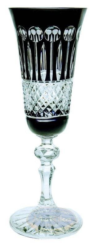 Sorte krystal champagneglas 150 ml franske