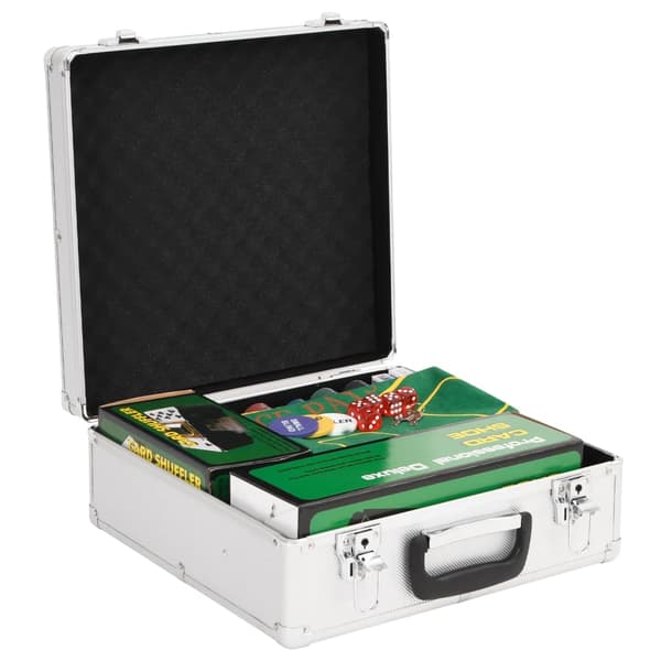 vidaXL pokerchipsæt, 600 dele, 4 g