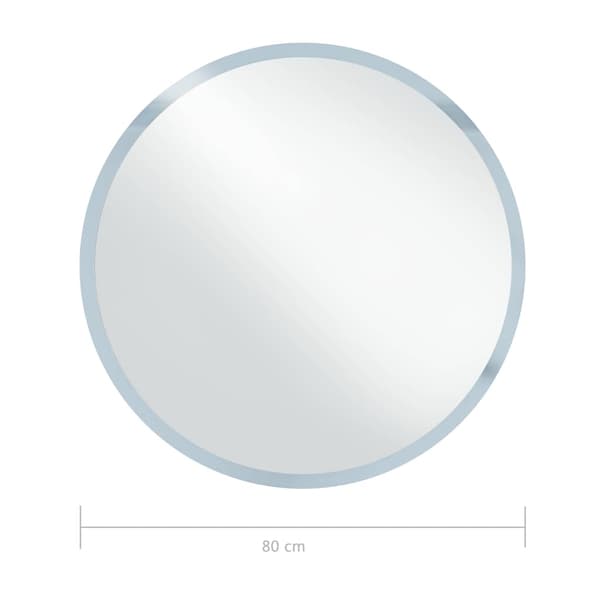 vidaXL Badrumsspegel med LED, 80 cm